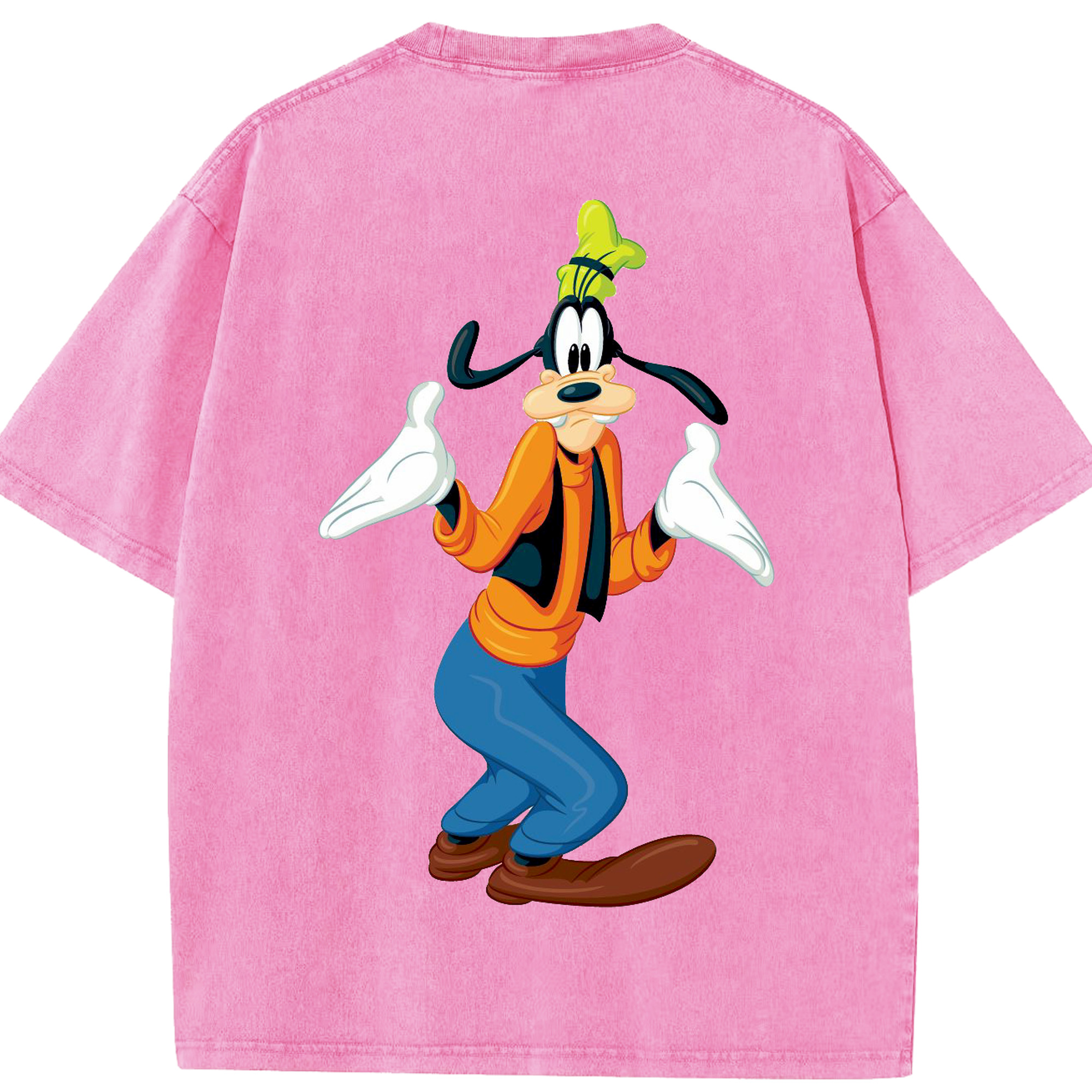 （画像用） ミッキーマウス Mickey Mouse 綿100% ヴィンテージ風 半袖Tシャツ（背面プリント）